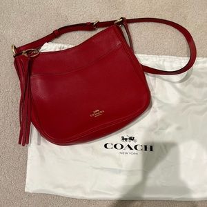 Authentic red coach purse.
